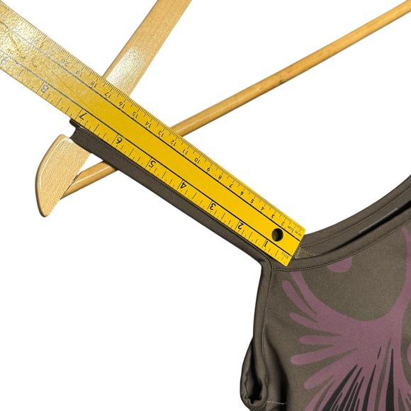 Athleta Brown Pink Floral Spaghetti Strap Mini Dress Size S - Picture 6 of 10